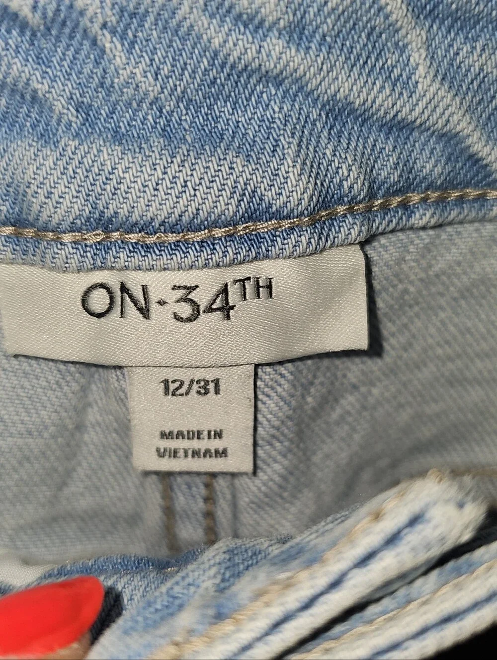 MACY'S: ON 34th Embellished-Collar Denim Shirt & Embellished Barrel-Leg Jean